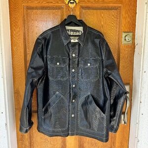 W/TAGS Reversible Diesel Rubberized Canvas Jacket